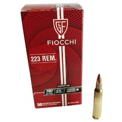 Fiocchi 223 Remington 55gr fmj